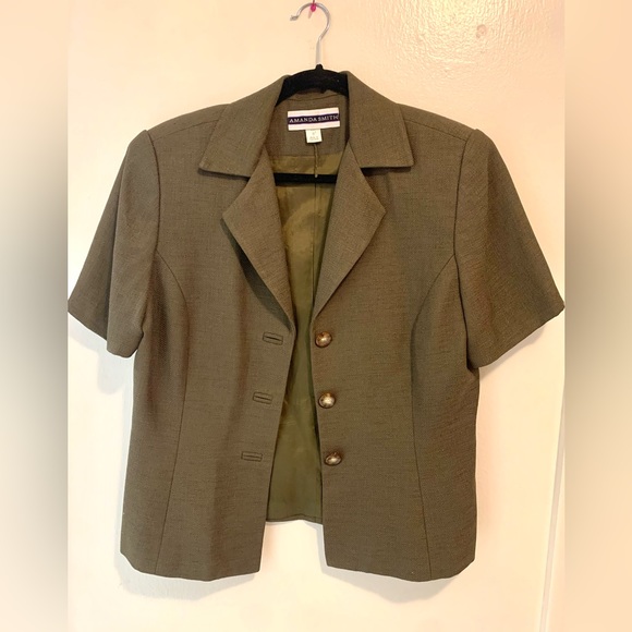 Amanda Smith Women’s Short Sleeve Blazer Size 12 - Picture 2 of 4
